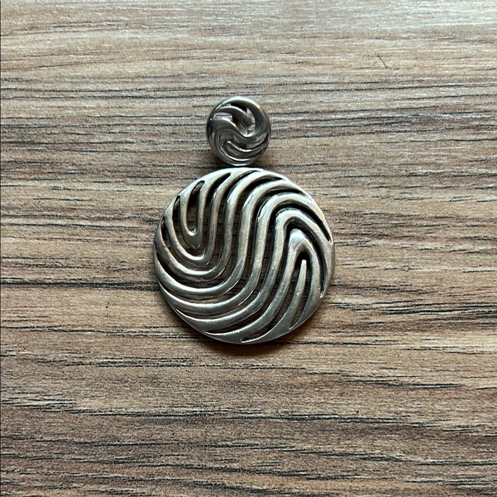 Sterling Silver Round Pendant